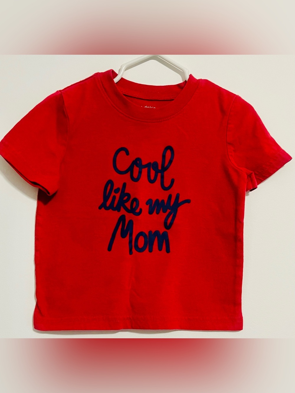 Red Kids "Cool Like My Mom" Short Sleeve Tee